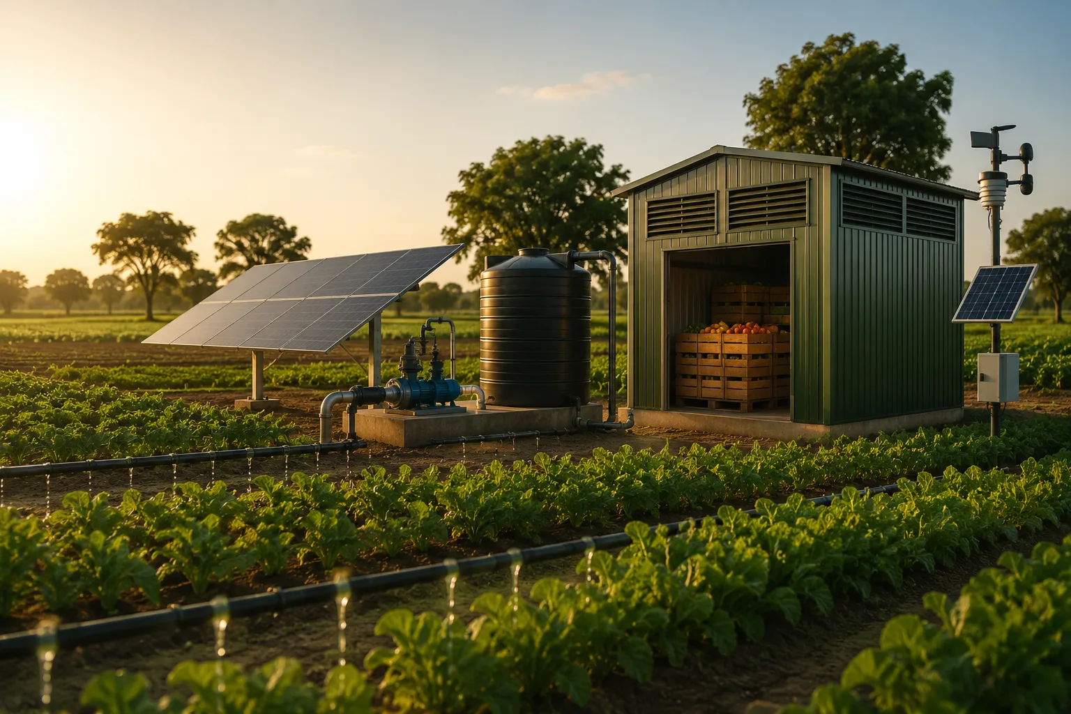 Infrastructures d'irrigation et de stockage ABCD
